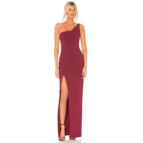 Likely Dresses & Skirts - NEW LIKELY Briar Zinfandel One Shoulder Gown Dress